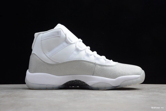 AR0715-100 Air WMNS 11 Jordan Metallic White Grey SilverVast 0715